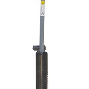 Cylindrical soil sampler auger with push handle