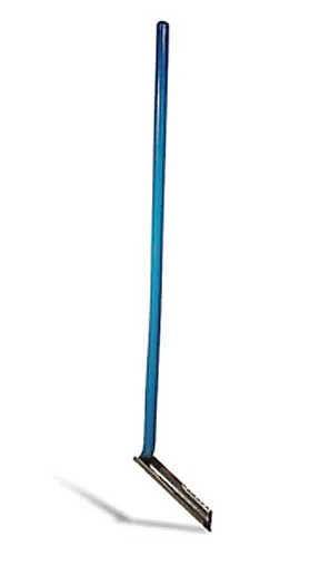 Blue handled floor squeegee