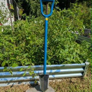36" Sampson D-Handled Double Serration Blade in BLUE
